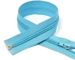 Молния MaxZipper пласт. спираль №5-N 35см цв. F184 голубой уп.50шт