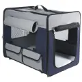 Дом-тент для транспортировки животных Triol Шатер 1047M, размер - 61 х 46 х 53,5 см, цвет - серый/синий, 30711010