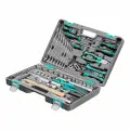 Набор инструментов, 1/2, 1/4, CrV, 12 гранные головки, пластиковый кейс, 76 предметов Stels