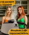 Пароочиститель профессиональный IVAHAVI SC2EF Premium + 10 насадок