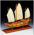 Сборная модель корабля для начинающих от Amati (Италия), Pirate junk, 100 часов, 400х330мм, М.1:100