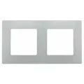 6 шт. Legrand Etika Алюминий Рамка 2-ая, 672552
