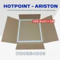 Уплотнительная резинка для двери холодильника Hotpoint-Ariston 570х1010мм (C00854009) / Крепление под планку