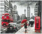 Улица дождливого Лондона (алмазная вышивка) ALVK-09