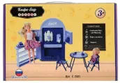 Мебель для кукол С-1501 Огонек, кафе-бар, для кукол до 29см, высота 41см