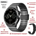 Умные часы Remax SMART W9 два ремешка Metal+Silicon, беспроводная зарядка, звонки, мониторинг здоровья