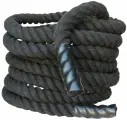 Канат для Кроссфита, хлопок, черный, диаметр 40мм, длина 10 метров