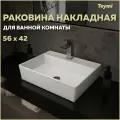 Раковина для ванной накладная Teymi Aina 56 белая T50005