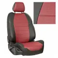 Комплект авточехлов Автопилот LADA Granta (Седан/Хэтчбек) / Datsun on-Do / Kalina II (сплошная) Экокожа (Черный + Бордовый)