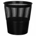 Корзина для бумаг 9л OfficeClean, круглая сетчатая, пластик, черная (299871), 8шт.