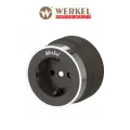 Розетка с заземлением Werkel Vintage W5871052 мокко матовый/хром IP20