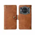 Чехол MyPads из искусственной кожи для смартфона Oukitel WP22, коричневый