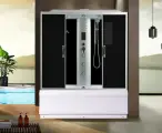 Душевая кабина River SENA 150/70/55ТН, с гидромассажем, стекло тонированное