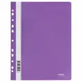 Папка-скоросшиватель пластик. перф. СТАММ А4, 180мкм, фиолетовая с прозр. верхом, (10шт.)