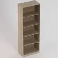 Стеллаж ШО-13 дуб сонома (ШхГхВ) (600х440х1900)мм, 5 полок, 5 ниш, Колизей мебель