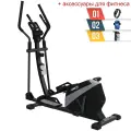 Эллиптический тренажер UNIXFIT SL-470 для дома, магнитный, до 150кг, для рук, ног и ягодиц + аксессуары