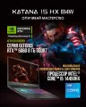 Ноутбук игровой MSI Katana 15 HX B14WFK-618XRU Intel Core i5-14450HX, 16ГБ, 1024ГБ, NVIDIA GeForce RTX 5060 для ноутбуков (8 Гб), 15.6 1920x1080 144Гц IPS, noOS (9S7-1587C1-618)