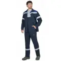 Костюм Сургут летний: куртка, полукомбинезон, тёмно-синий с васильковым р. 60-62/170-176 / Костюм рабочий мужской / Костюм мужской