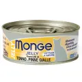 MONGE JELLY CAT для взрослых кошек с желтоперым тунцом банка 80 гр х 24 шт