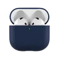 Чехол Ubear для AirPods 4, Touch Pro Case, 1,2 мм, PC+силикон, усиленный темно-синий