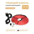Греющий кабель в трубу 49 м 10 Вт/м Тепло и Точка с конусным сальником 1/2, саморегулирующийся готовый комплект для питьевой воды
