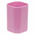 12 шт. Подставка-стакан СТАММ Фаворит, пластиковая, квадратная, розовая
