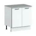 Кухонный модуль напольный столплит метод СБ-3013 с двумя фасадами, ЛДСП, белый, 80х85,6х60 см