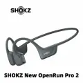 SHOKZ OpenRun Pro 2 Беспроводные наушники S820 Костная проводимость Спортивные наушники, черные.