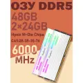 KingBank Оперативная память White Star Blade RGB DDR5 UDlMM 6000MHz White Heatsink (Hynix M-Die C28) 2x24 ГБ
