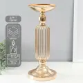 Металлический подсвечник на 1 свечу Элиана , d 15 см, золото, 15 15 39 см