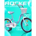 Велосипед двухколесный 20 Rocket Candy, для девочек, на рост 120-135, цвет серый