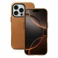 Кожаный чехол iCarer Oil Wax для iPhone 16 Pro Max, Camel Tan
