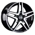 Литые диски LS wheels 420 6,5x16 5x100 ET38 dia 57,1 BKF (цвет: черный+полировка)