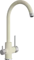 Смеситель для кухни Florentina клио Шампань c подключением к фильтру