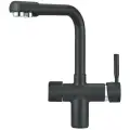 Смеситель для кухни Granula 2088, черный, с краном для фильтра, кран для кухни