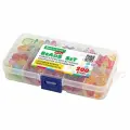Набор для создания бижутерии и украшений Brauberg Kids Beads Set, 200 элементов, 10 видов, прозрачные (664694)