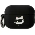 Чехол Karl Lagerfeld силиконовый для Airpods Pro 2, NFT 3D Choupette черный