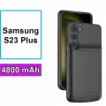 Чехол аккумулятор TUBON для Samsung S23 + plus плюс 4800мАч Чёрный