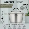 Кастрюля, кастрюля нержавеющая сталь, кастрюля 2,9 л, кастрюля c крышкой, Olivera Esprado, кастрюли, нержавеющая посуда, кастрюля для индукционных плит