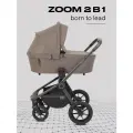 Коляска для новорожденных 2 в 1 MOWBaby ZOOM универсальная RA086 Mocca