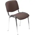 Стул UP_EChair Rio(изо) хром, ткань коричневая C08