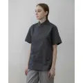 Китель поварской женский /мужской с коротким рукавом серый, размер 52