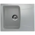 Каменная мойка для кухни врезная SURAGRAN S-26, 580*470мм, прямоугольная, цвет серый/Раковина для кухни