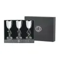 Кольчугинский мельхиор Набор рюмок Гусары посеребрянные полир. с черн. 3 пр. (КМ7630306)