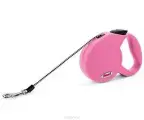 Рулетка для кошек и собак мелких пород Flexi трос 3м до 8кг classic xs розовый