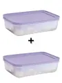 Контейнер Охлаждающий лоток 1л, сиреневая крышка. ( 2 шт ) Tupperware