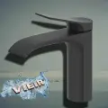 Смеситель для раковины V343511С чёрный литой серия VIER