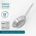 Сковорода Hanna Knövell, нержавеющая сталь, 22 см, серебристый