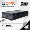 Усилитель автомобильный AMP RAID 4х канальный для динамиков, 100Вт, 140Вт - 2ом