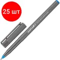 Комплект 25 штук, Роллер Uni-Ball II Micro 0.5мм, синий, UB-104